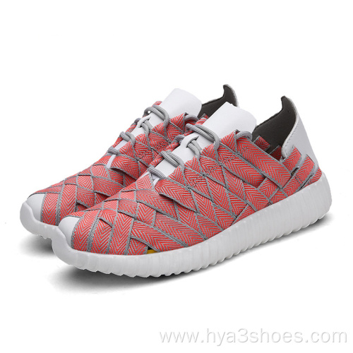 Fashionable Breathable Elastic Woven Shoes